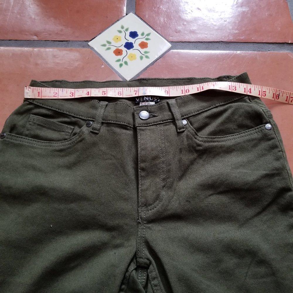 VENUS Mid Rise Olive Green Bootcut Jean - Picture 7 of 10